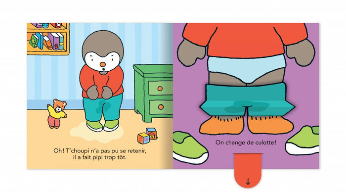 T'choupi va sur le pot comme un grand