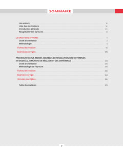 CRFPA 2026 - Le droit des affaires et la procédure civile. 3e éd. - 35 fiches de révision / 9 sujets corrigés
