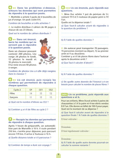 Mon cahier de problèmes de maths CE2