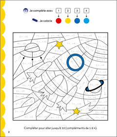 Calcul mental CP - Coloriages malins - Mathématiques 6-7 ans