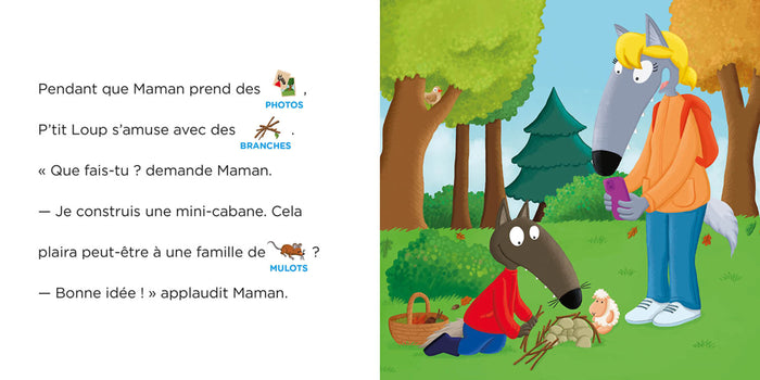 P'tit loup se balade en forêt