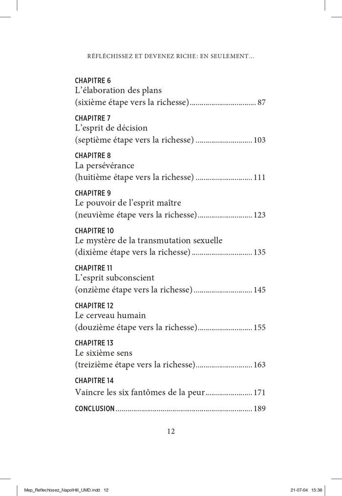 Réfléchissez et devenez riche