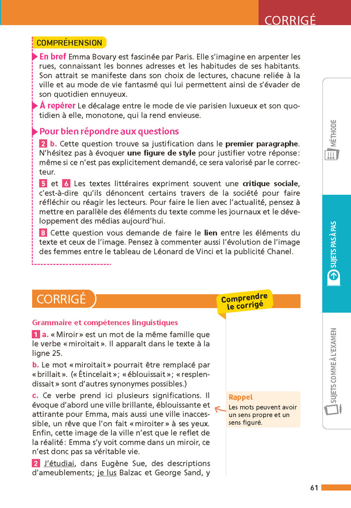 Annales Brevet Français 2026 - Corrigé