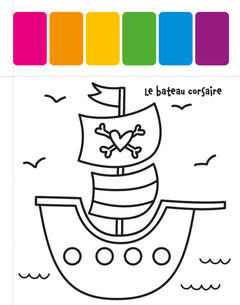 Première palette de peinture - Pirates
