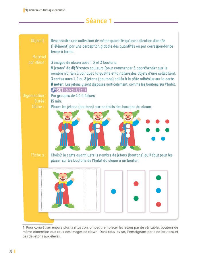 Enseigner le nombre à l'école maternelle PS, MS, GS