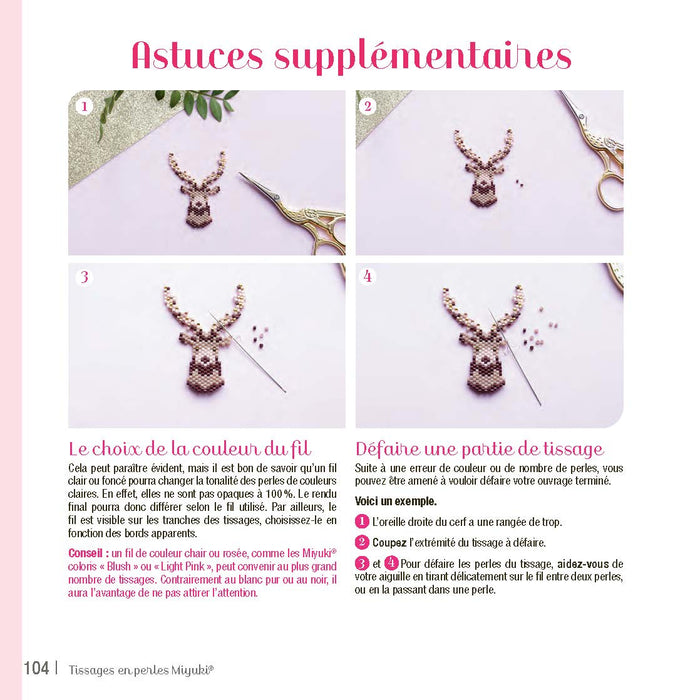 Perles Miyuki et brick stitch - 64 créations à découvrir