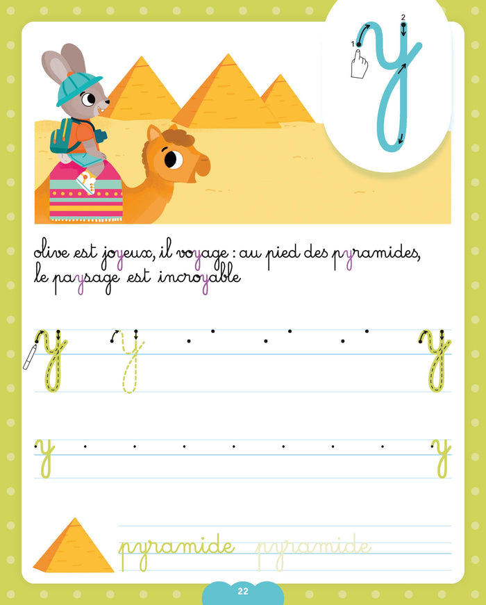 Les cahiers effaçables d'Olive - Mes premières lettres minuscules