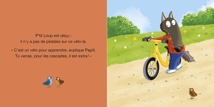 P'tit loup fait du vélo