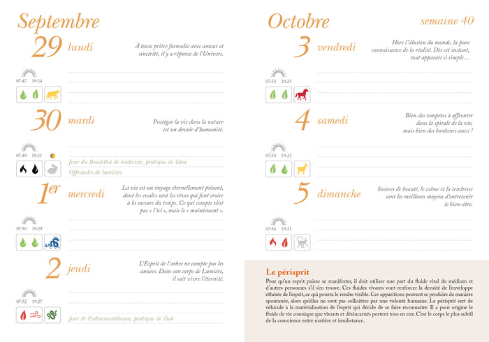 Agenda de la Sagesse 2025