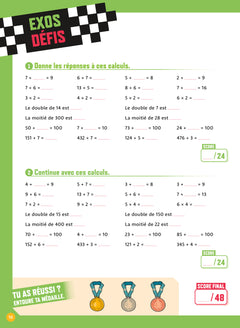 Calcul mental CM1 - 9-10 ans