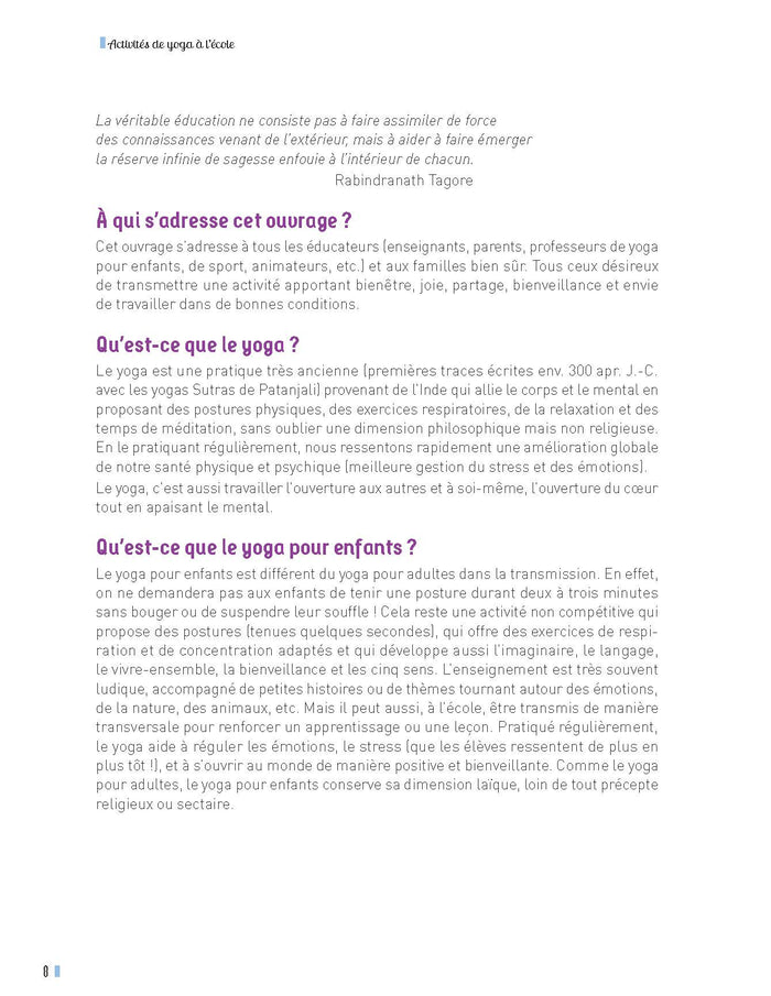 Activités de yoga en classe maternelle et élémentaire + ressources numériques