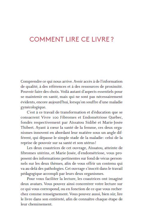 Endométriose et fibrome utérin - De la souffrance à l'action