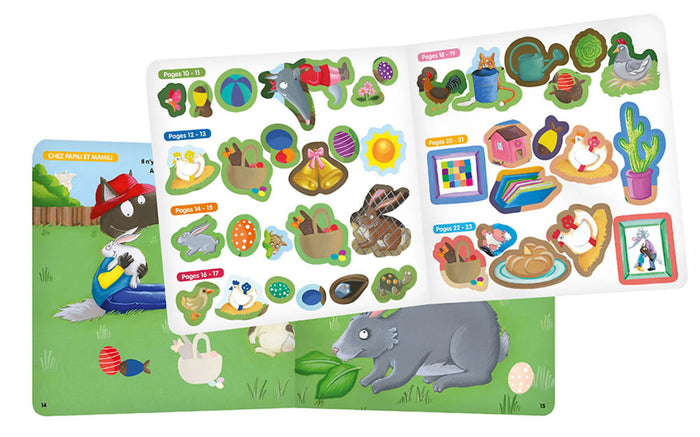 Mon cahier d'autocollants P'tit Loup - Joyeuses Pâques !