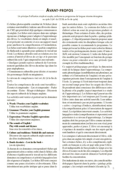 Anglais cycle 3 niveau 2