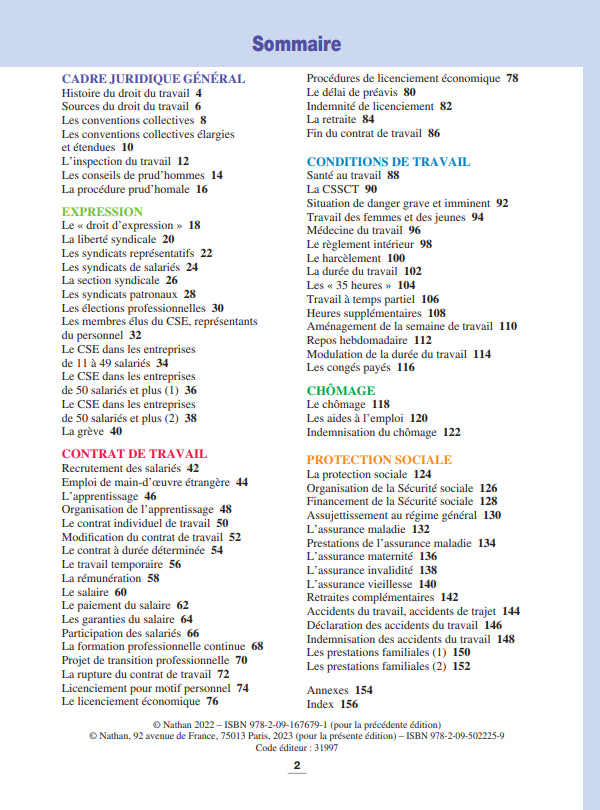 La législation du travail