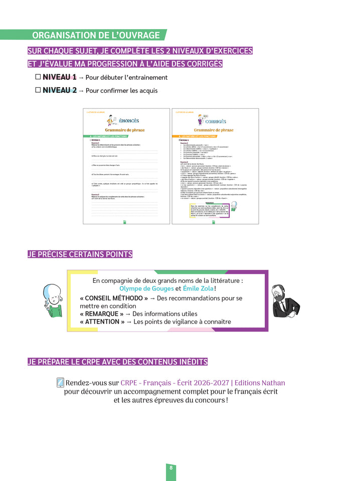 Réussir mon CRPE - Mon cahier d'entrainement Mathématiques Français - M1 M2