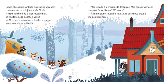 Simon part en vacances à la montagne