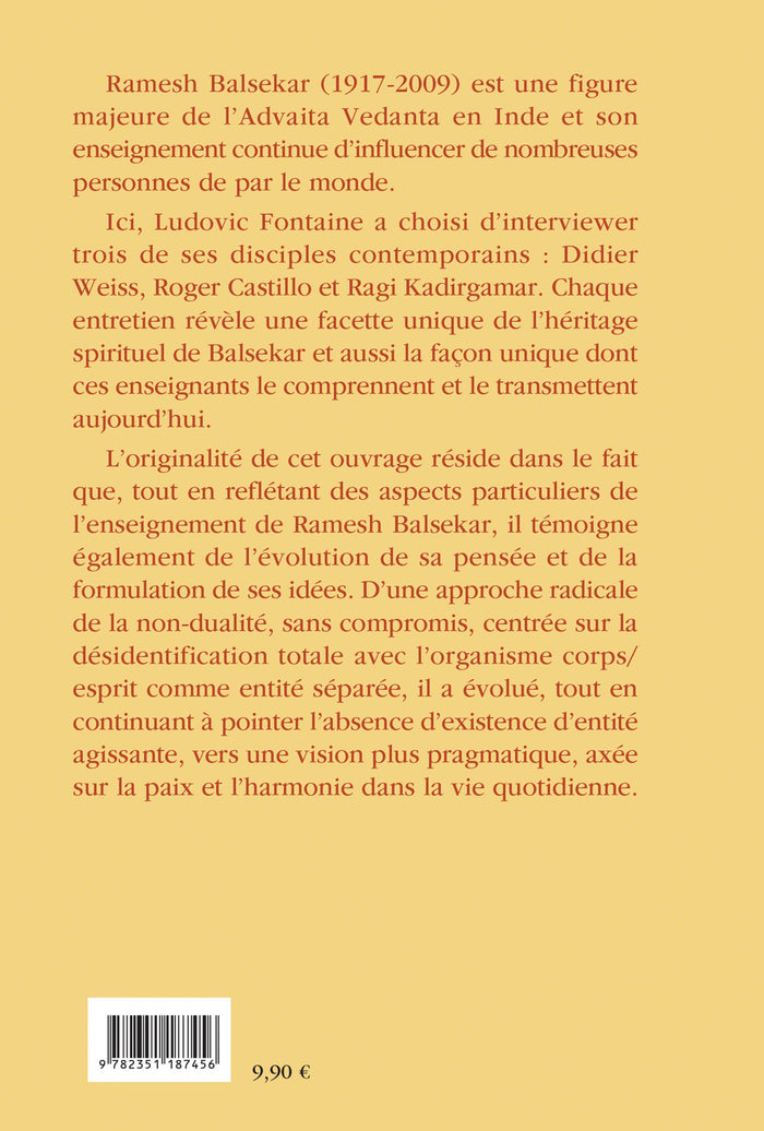 A l'école de Ramesh Balsekar