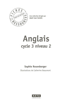Anglais cycle 3 niveau 2