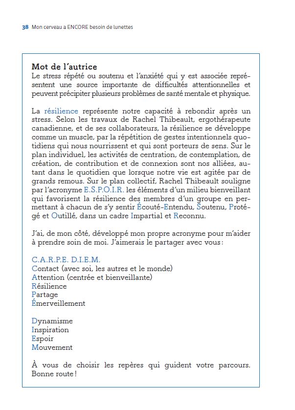 Mon cerveau a encore besoin de lunettes - Le TDAH chez les adolescents et les adultes