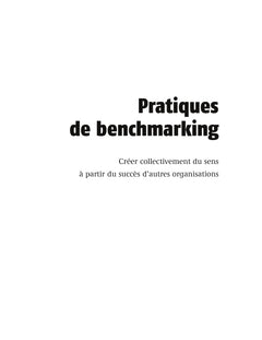 Pratiques de benchmarking