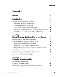 Pratiques de benchmarking
