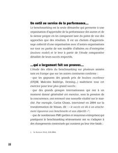 Pratiques de benchmarking