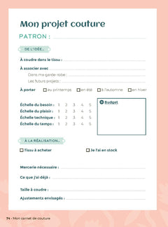 Mon carnet de couture