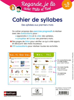 Cahier de syllabes