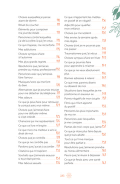 Mon carnet d'autothérapie - 222 listes pour mieux vous connaître, surmonter vos blocages et prendre soin de vous