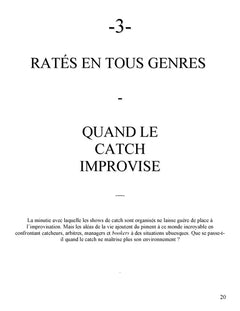 La face cachée du catch