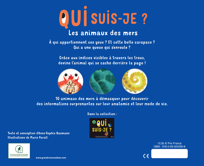 Qui suis-je ? Les animaux des mers