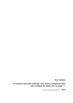 Faire de l'épée - La méthode des 4 fantastiques