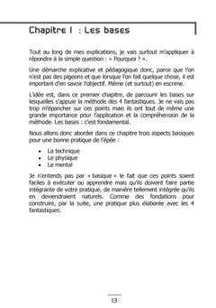Faire de l'épée - La méthode des 4 fantastiques