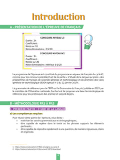 Réussir mon CRPE Français épreuve d'admissibilité écrit 2026