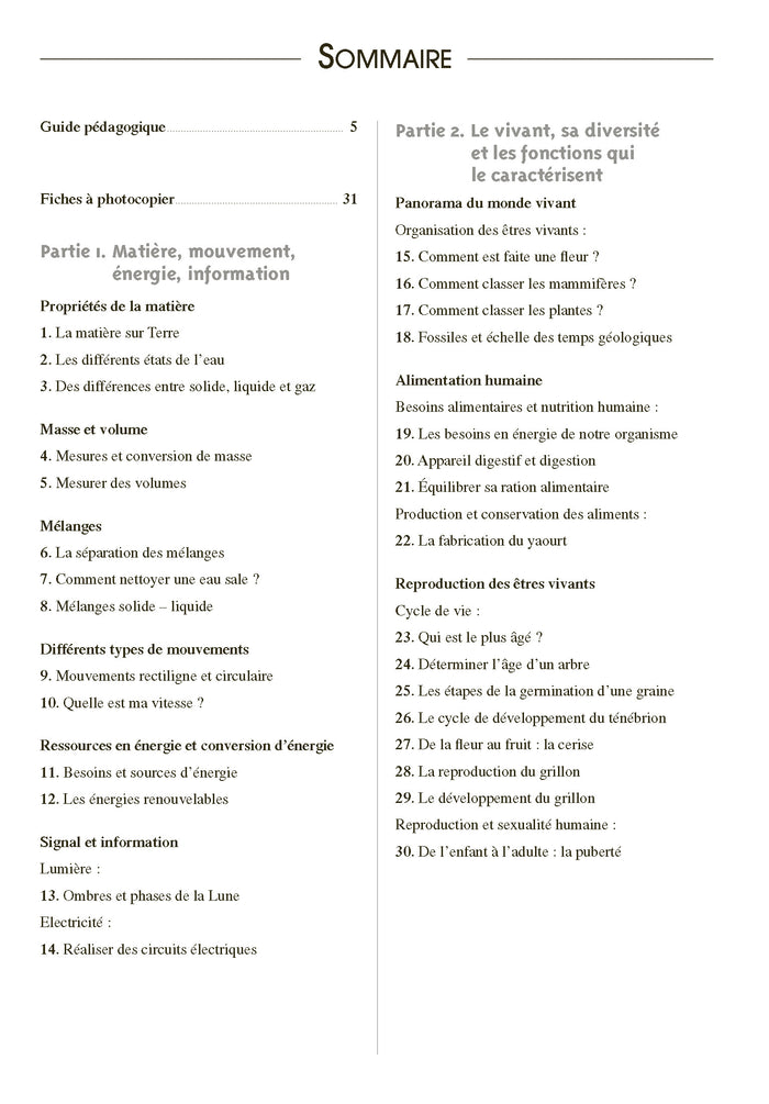 Sciences CM1-CM2 + Ressources numériques