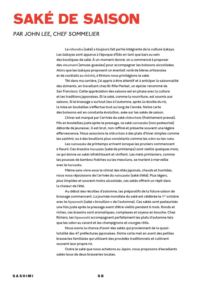 Rintaro le manuel de cuisine japonaise