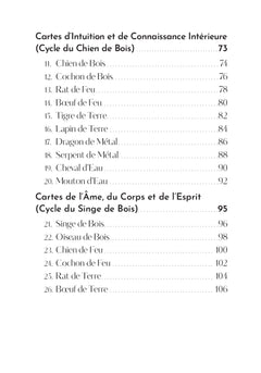 Les 5 éléments - cartes oracle