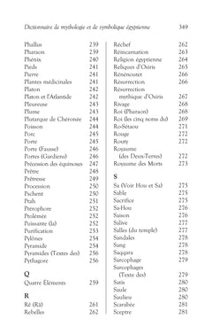 Dictionnaire de mythologie et de symbolique Egyptienne