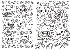 Coloriages effaçables - Animaux mignons