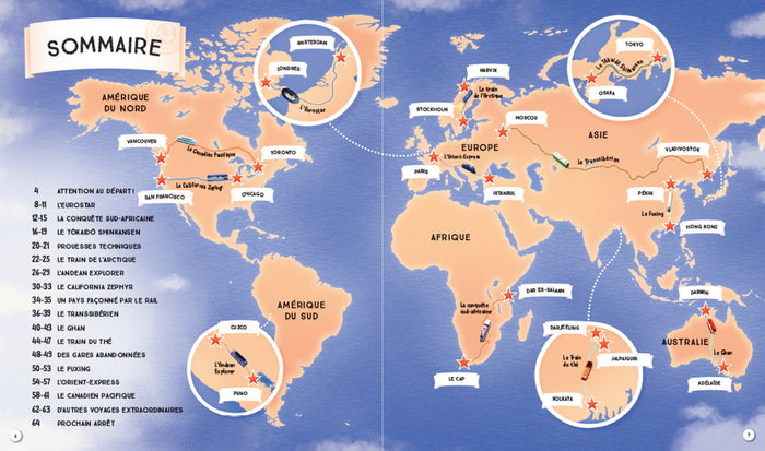 En train autour du monde