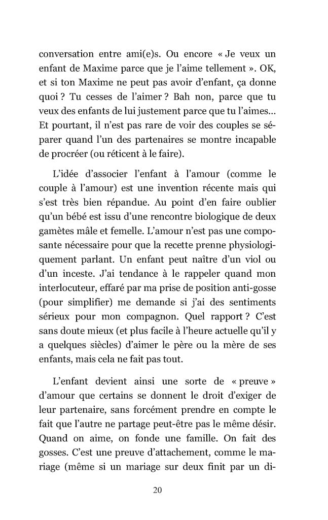 Arrêtez de faire des gosses !