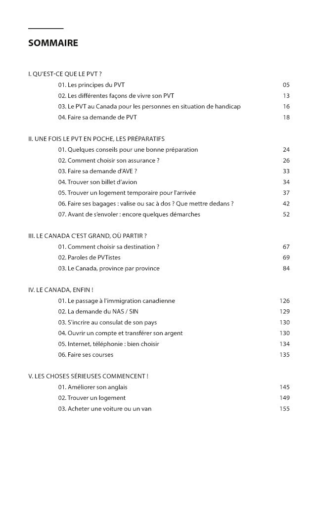 Le guide des pvtistes au Canada