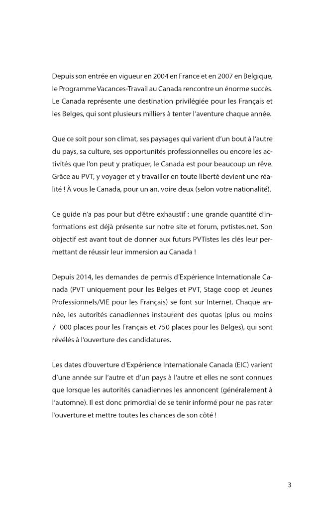 Le guide des pvtistes au Canada