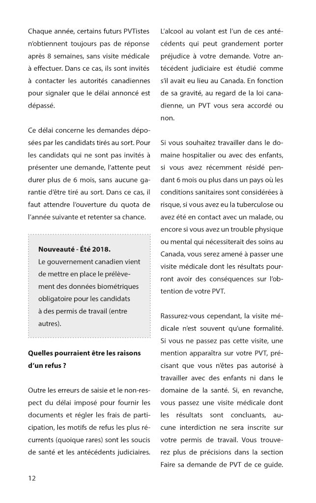 Le guide des pvtistes au Canada