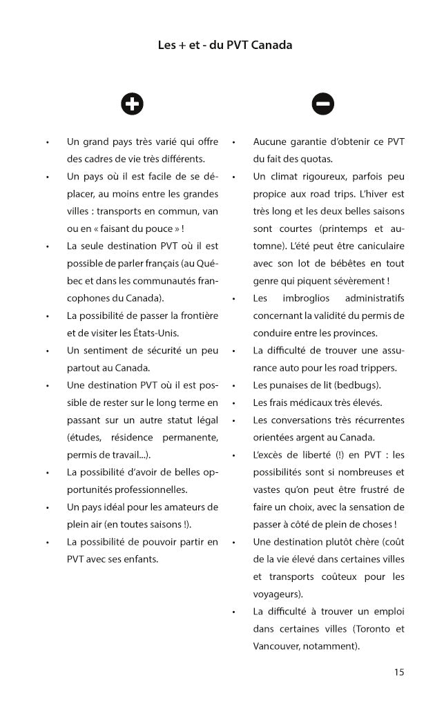 Le guide des pvtistes au Canada