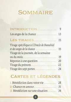L'Oracle de Barachiel et des anges de la chance