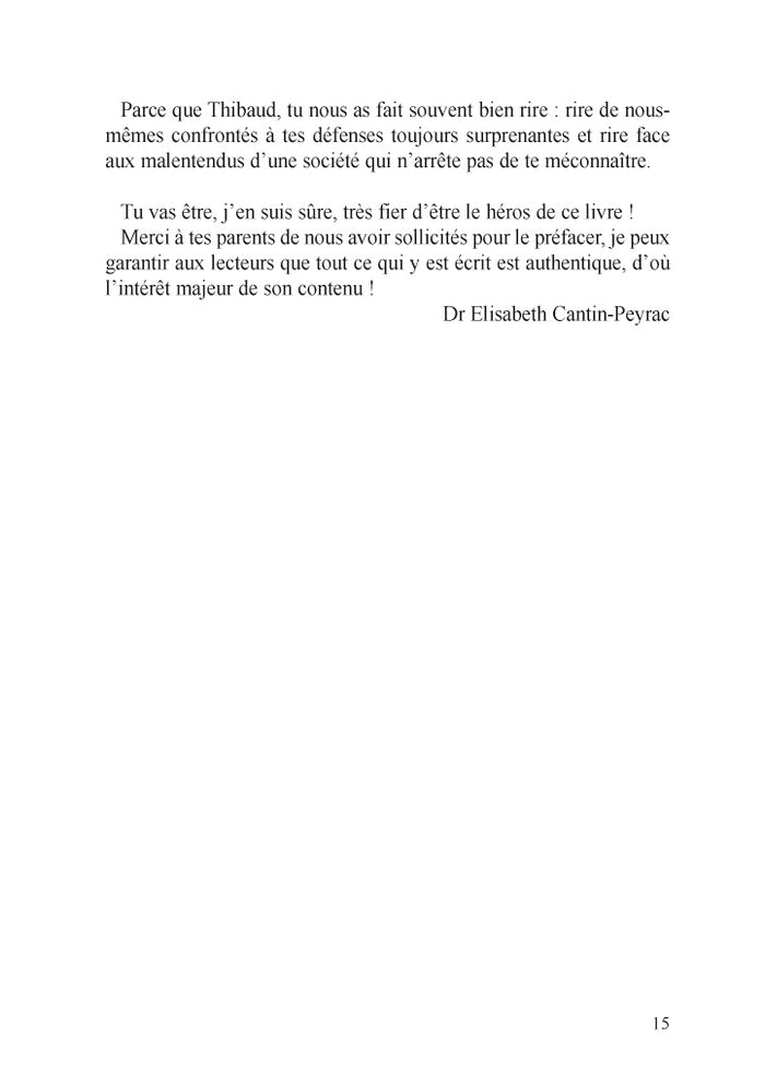 Thibaud, jeune autiste, charmeur d'un autre monde