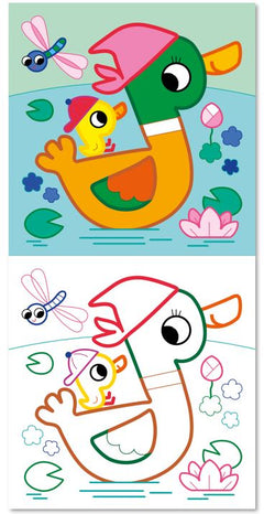 Je colorie sans déborder - La ferme