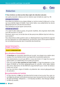 Annales Brevet Français 2026 - Corrigé